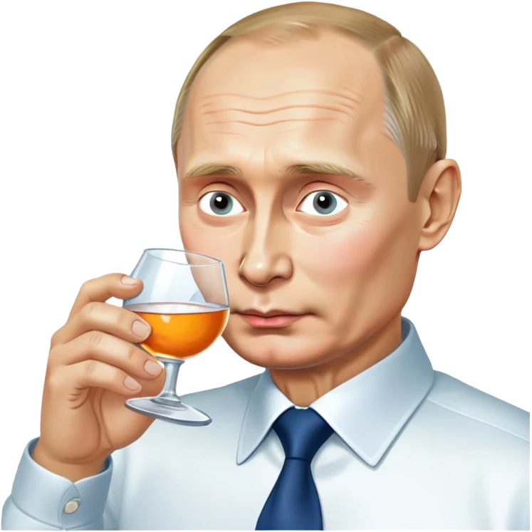 putin drinking vodka emoji