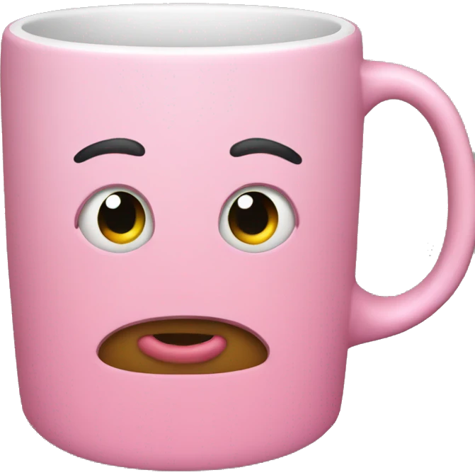 Pink mug emoji
