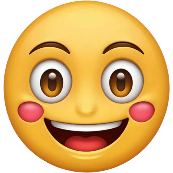 make a devious emoji where the emojis face is a devious smile but no emotion in its eyes emoji