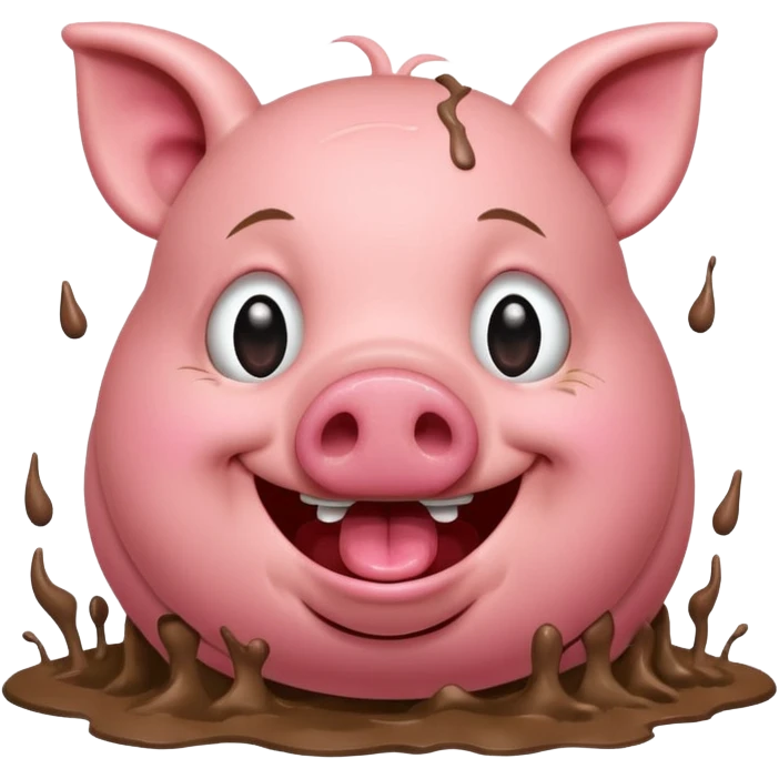 avec des larmes avec le cochon qui est mort de rire  emoji