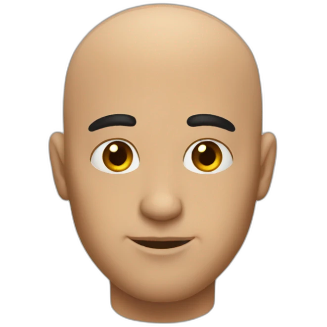 bald guy with bushy eyebrows emoji