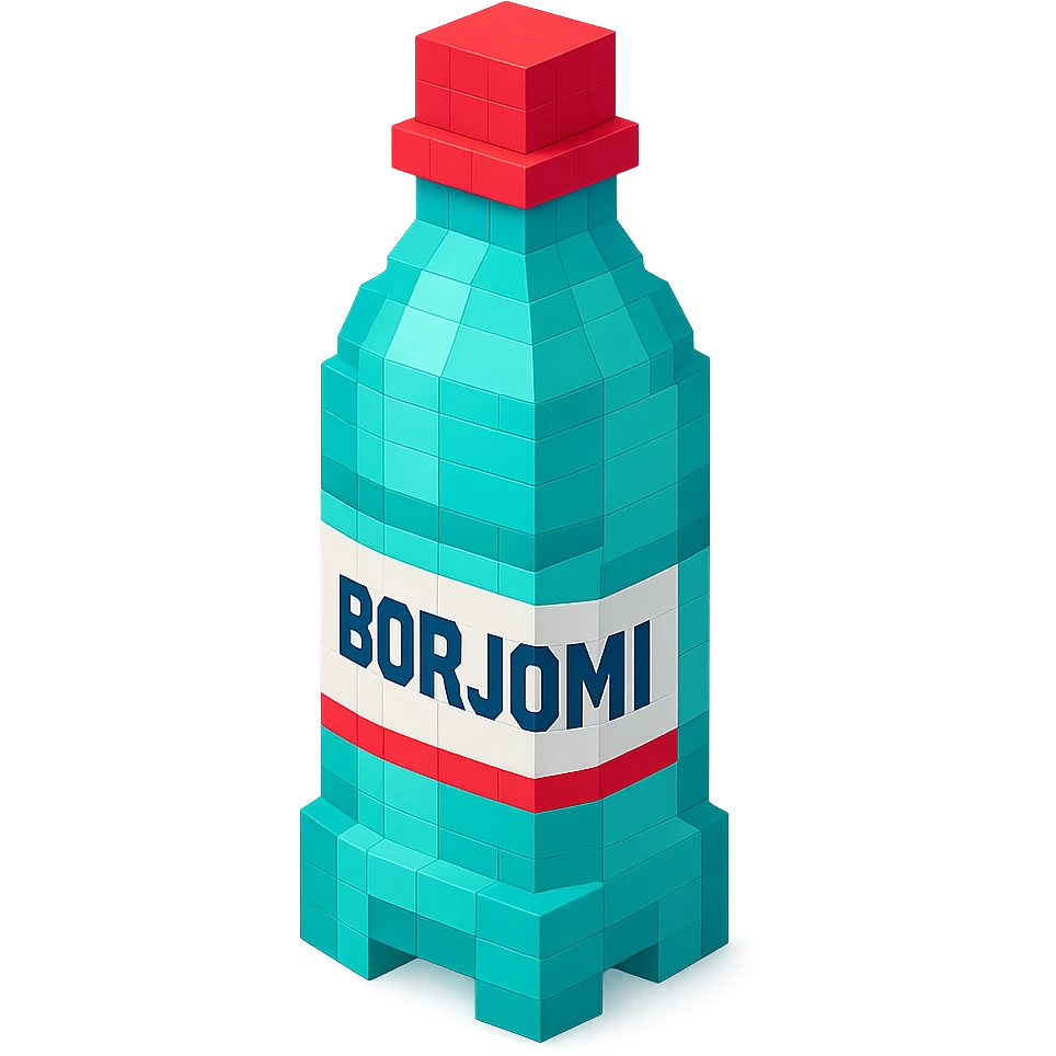 Borjomi bottle with a matte finish emoji