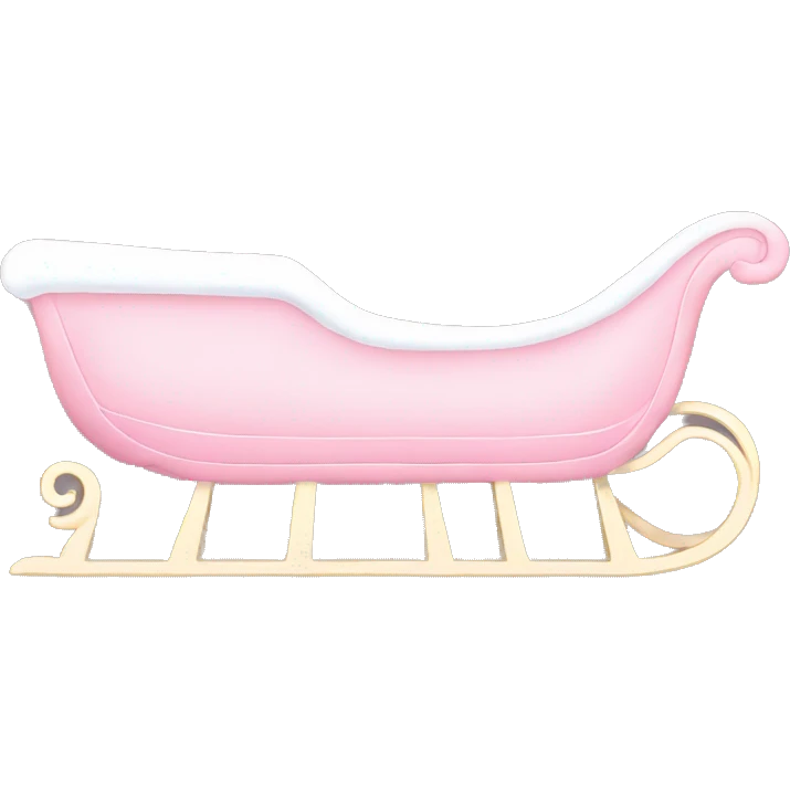 light pink sleigh emoji