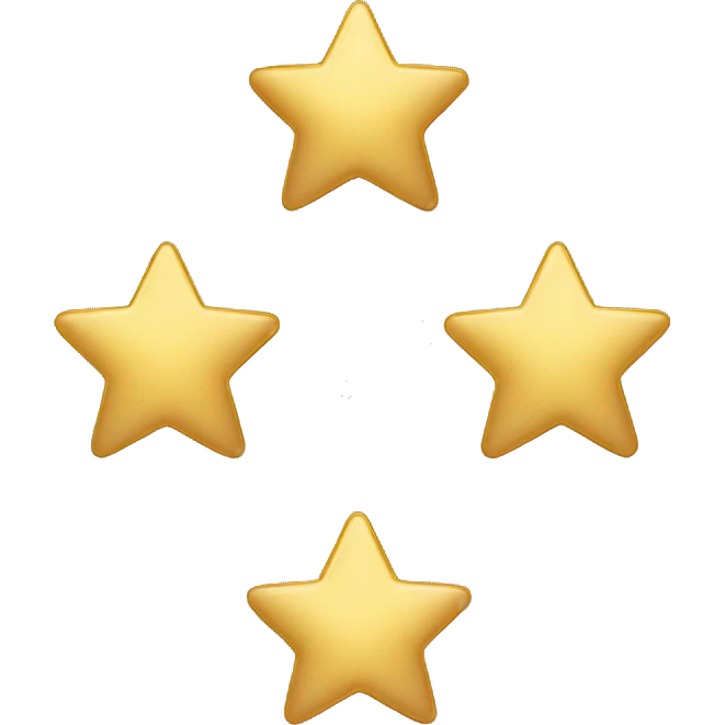 The circle of 5 gold stars emoji