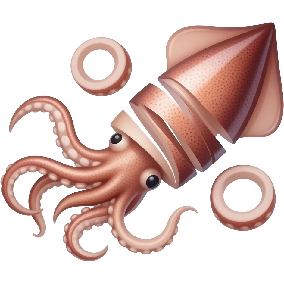 Cut squid emoji