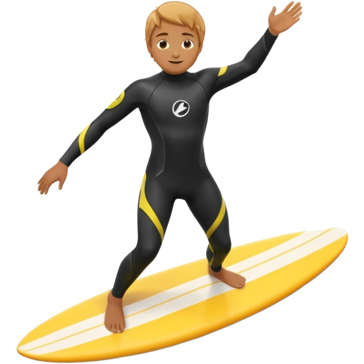 Surfing in sunshine  emoji