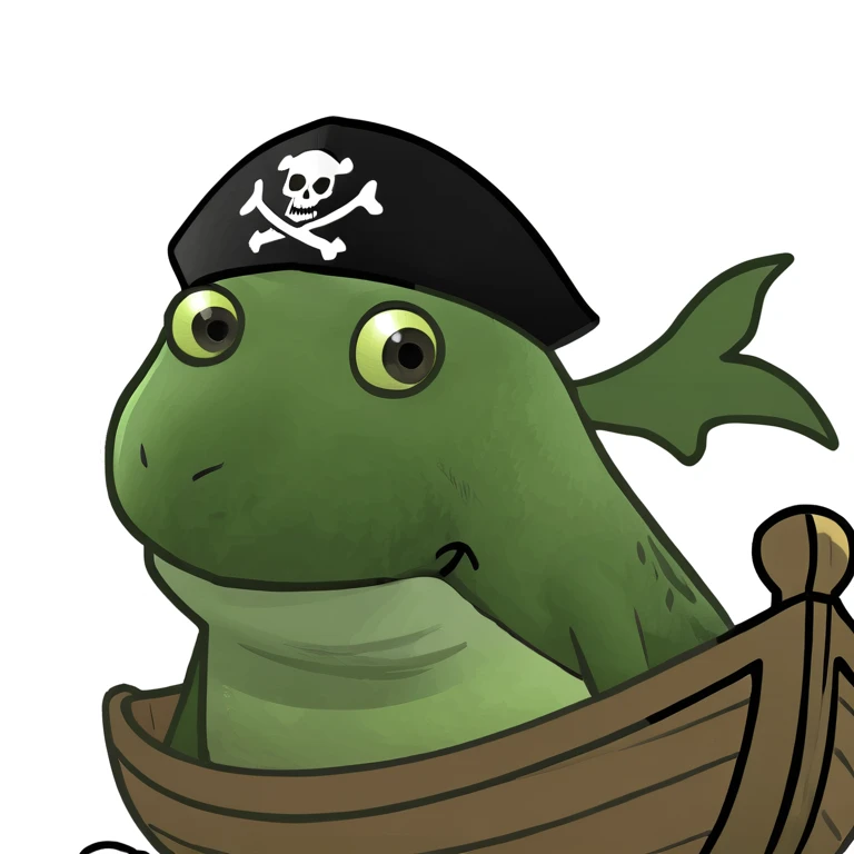 bufi in a pirate ship emoji