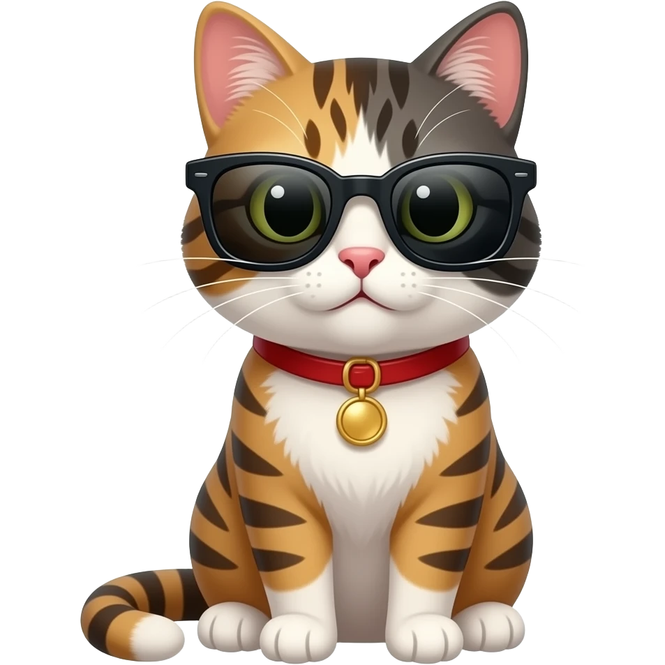 Cat wearing sunglasses emoji