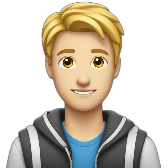 White american male high schooler teen emoji