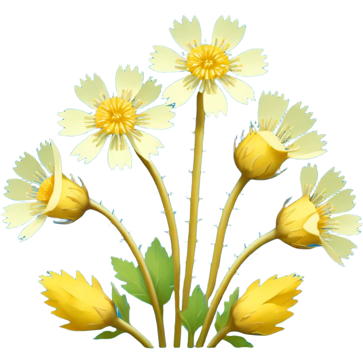 Coltsfoot flowers emoji