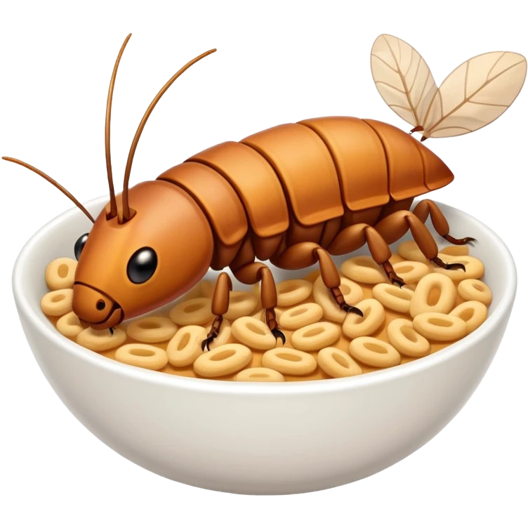 Roach in the cereal  emoji
