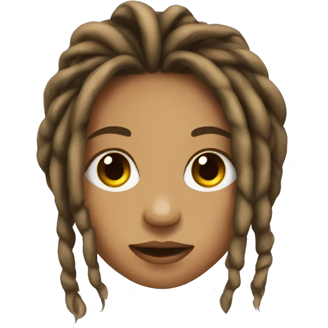 Girl with dreads emoji
