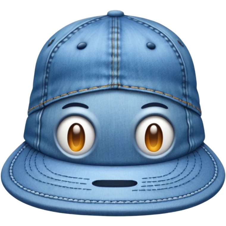 Джинсовая синяя панамка без головы emoji