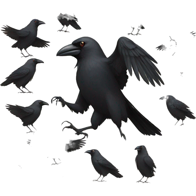 Crow dance emoji