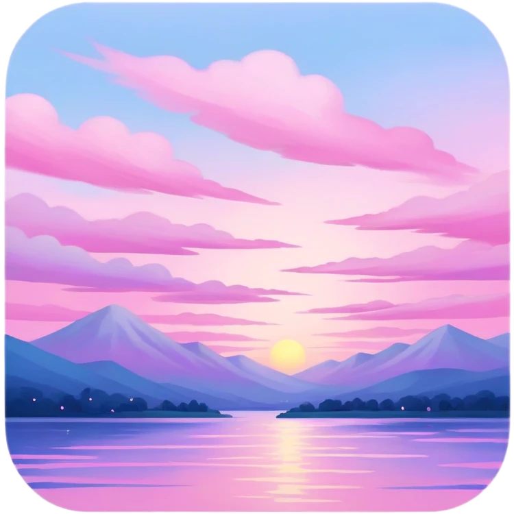 pink impressionist spam sky emoji