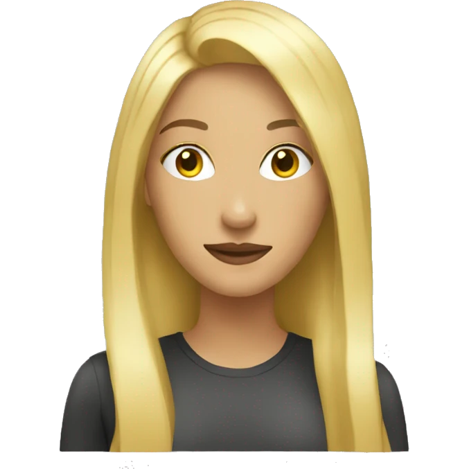 blonde woman mirror emoji