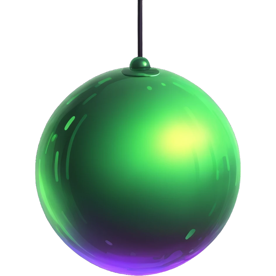 slime disco ball, glossy and fun emoji