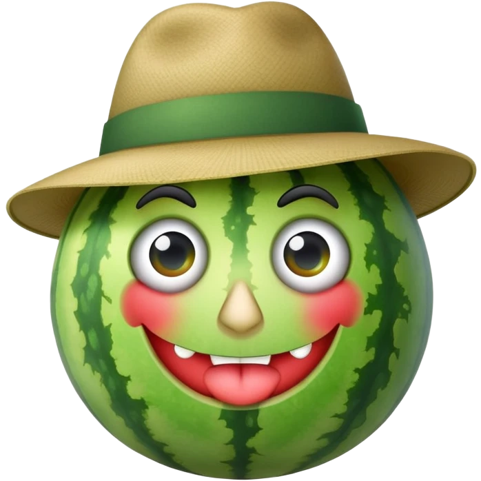 gangster watermelon emoji