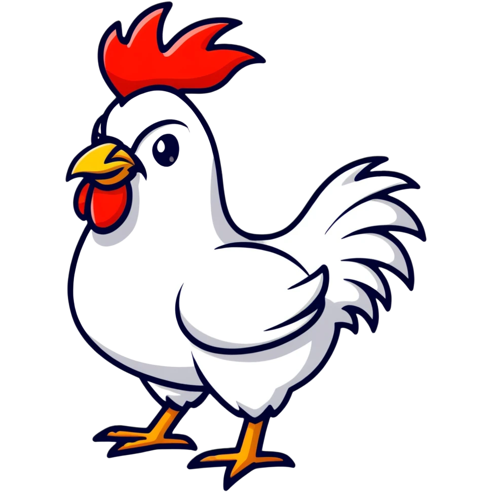 royal rooster wearing a crown emoji