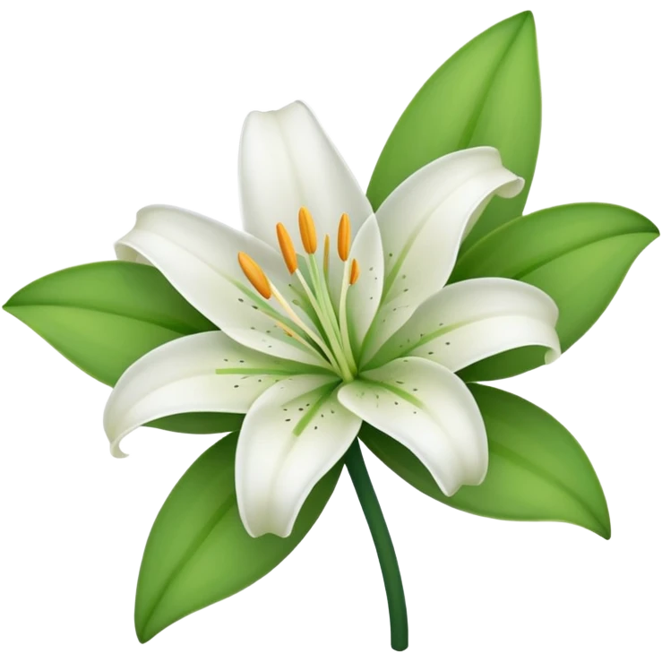 Lily flower emoji