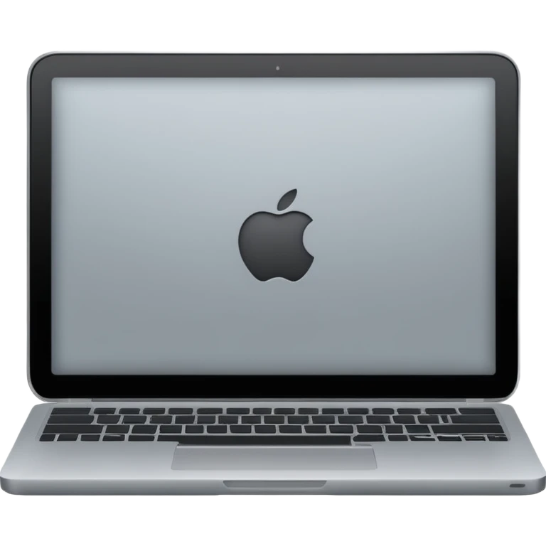 Laptop back and gray emoji
