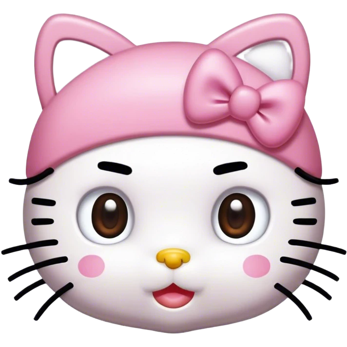 hello Kitty hello kitty SANRIO, eyelashes spoolie  emoji