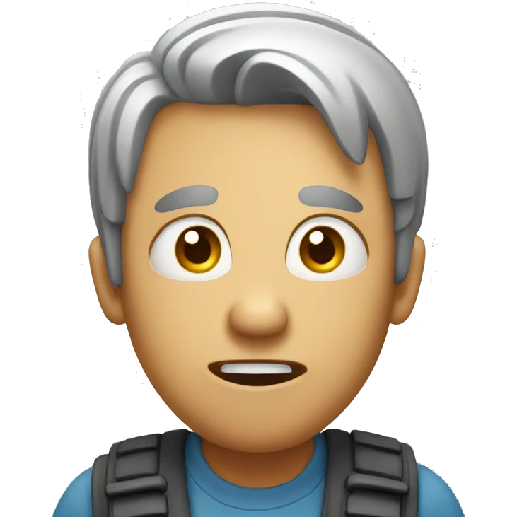 One shocked and laughing emoji