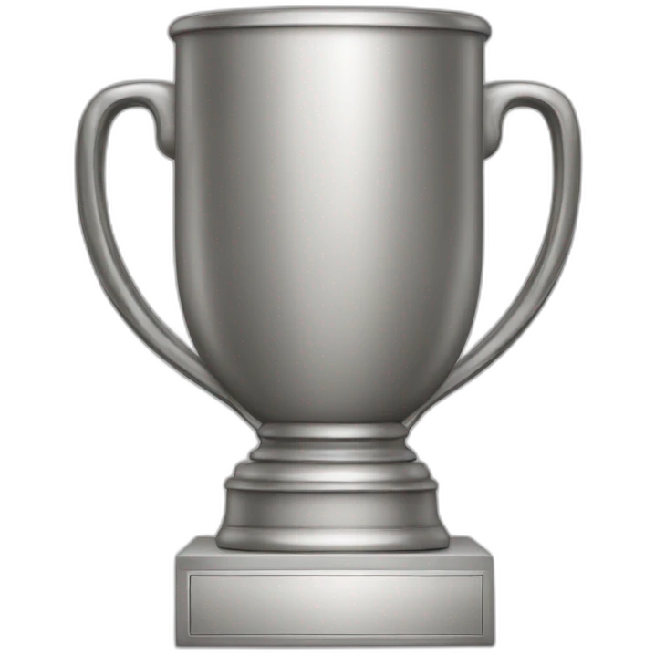 Un trophé avec un pied dessus emoji