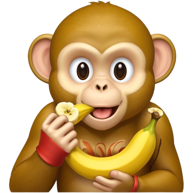 monkey eating banana emoji
