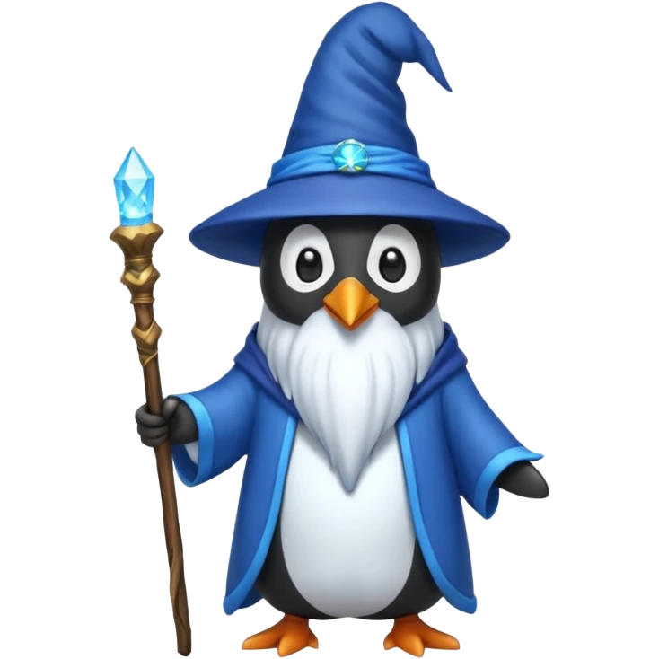 Penguin Wizard emoji