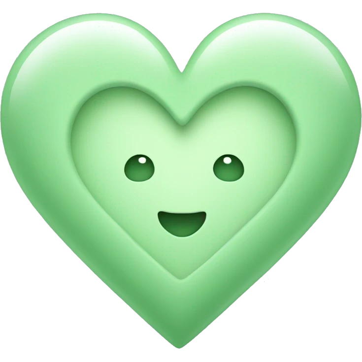 Pastel Green Heart emoji