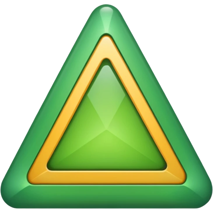 change color to green from red for 🔺 with same size emoji