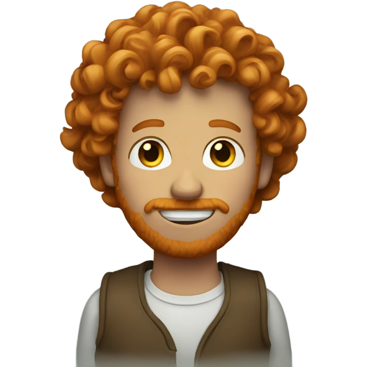 Curly Ginger man emoji