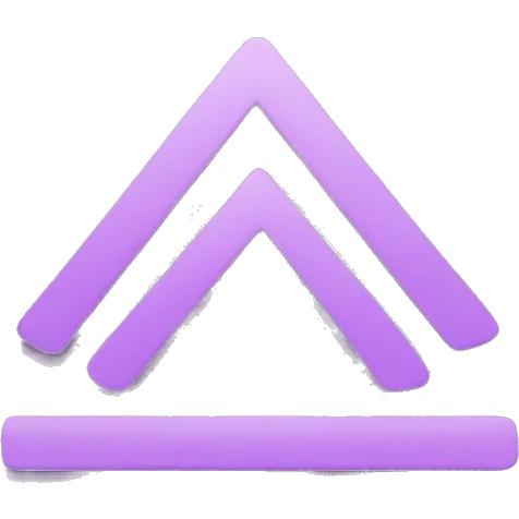 Purple greater than symbol emoji