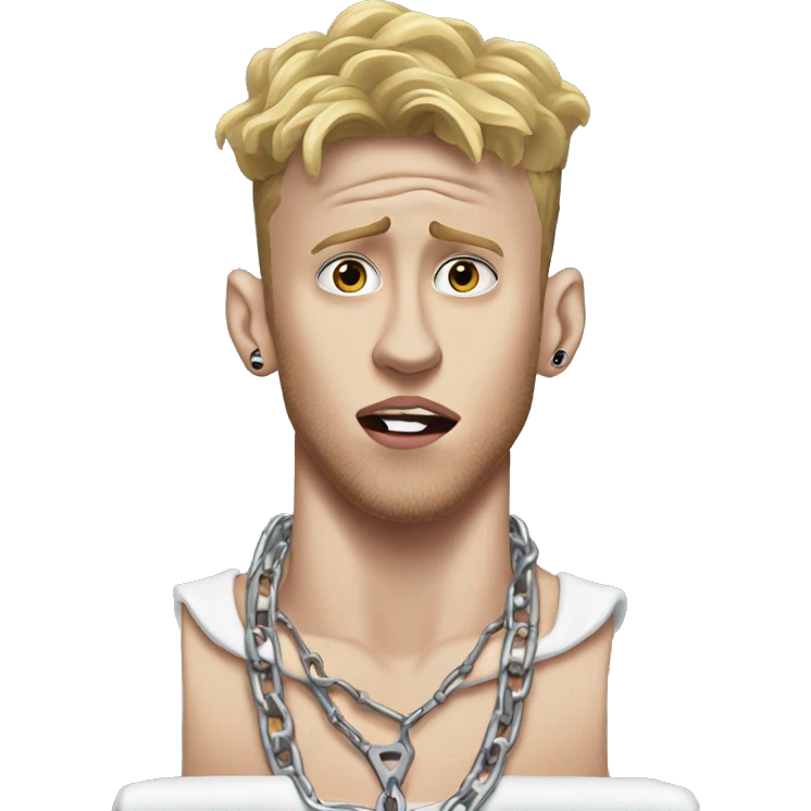 Machine gun Kelly in pain emoji