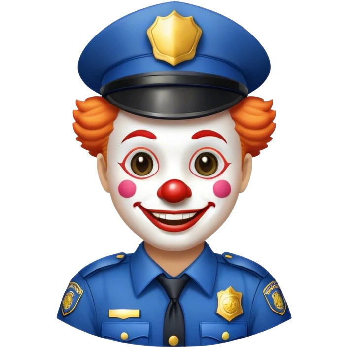 Clown police emoji