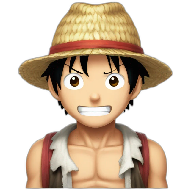luffy from one piece face emoji
