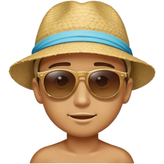 boy  at beach emoji