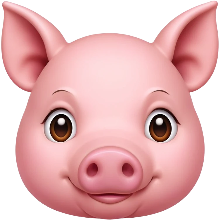 Eva als een papa varken emoji