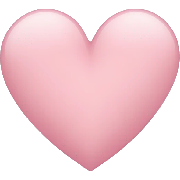 Light pink heart emoji