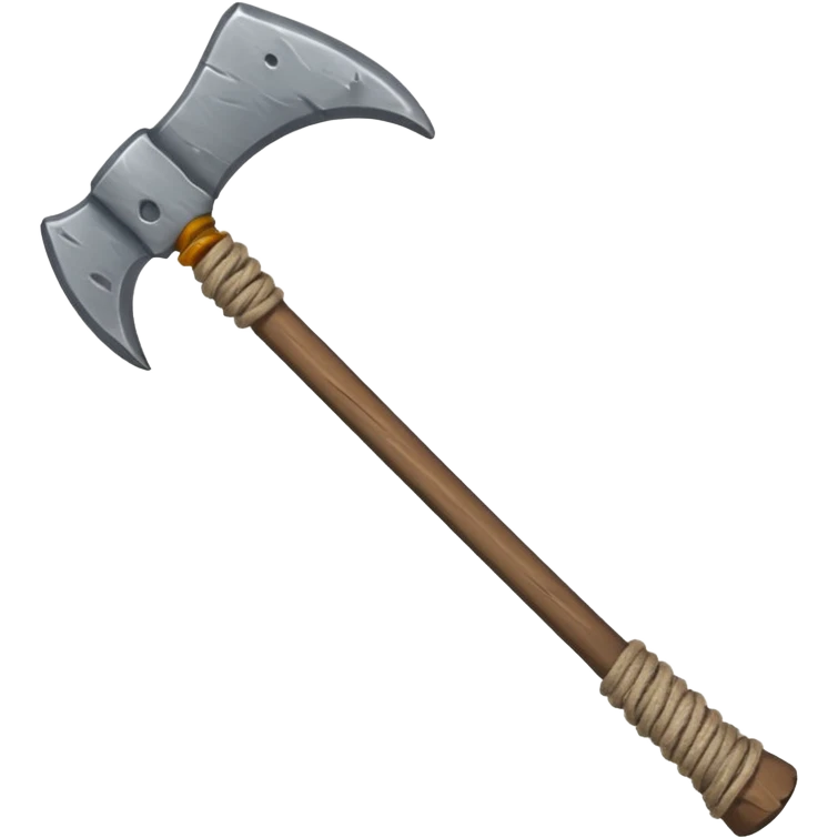 ancient stone ax string emoji