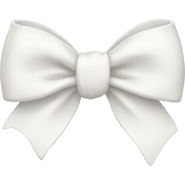 white-bow emoji
