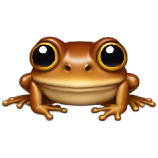 brown frog emoji