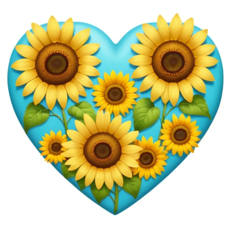 summer themed heart emoji