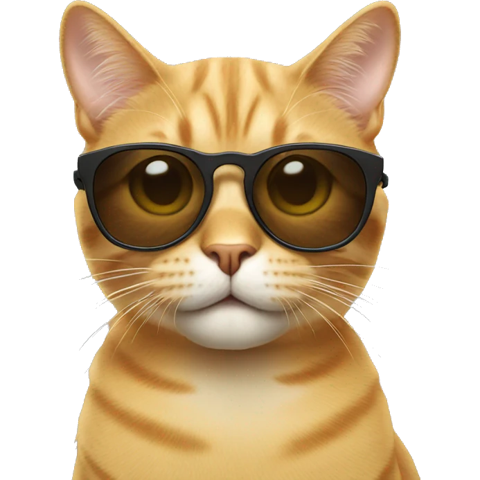 Cat with sunglasses emoji
