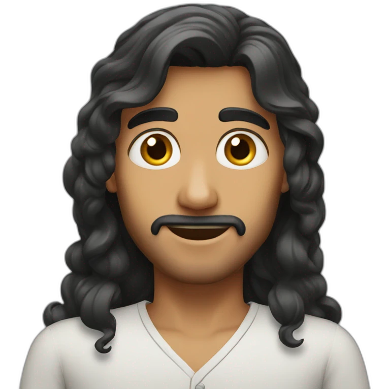 arab long hair boy emoji