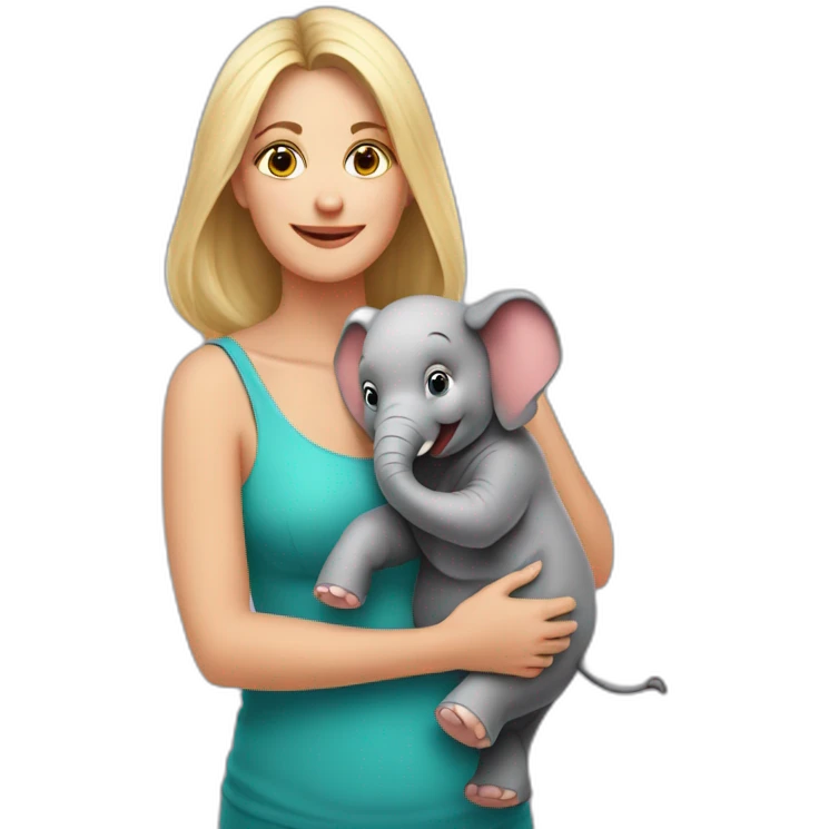 Mama-elefant pe jos emoji