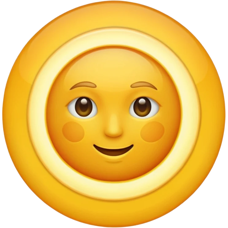 half sun with out face emoji