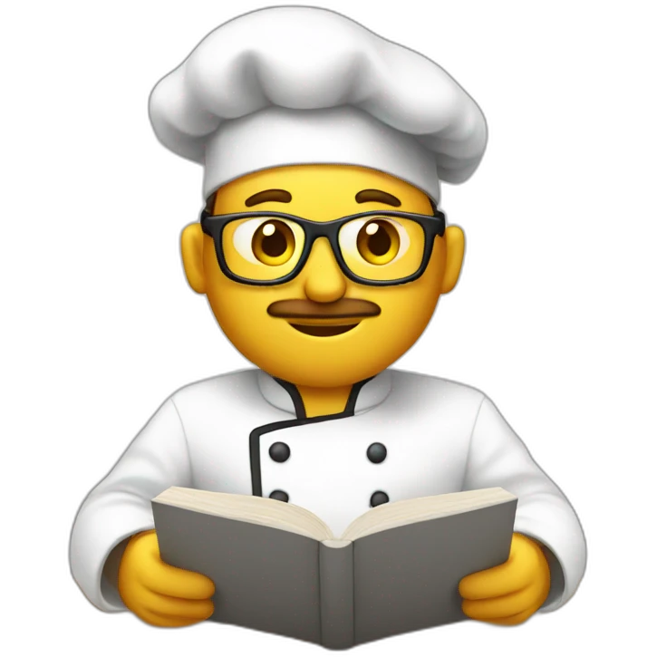 chef reading emoji