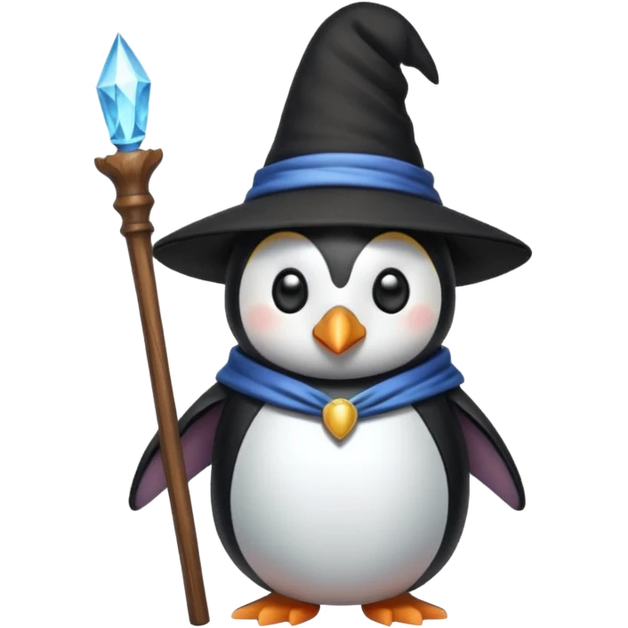 Penguin Wizard emoji